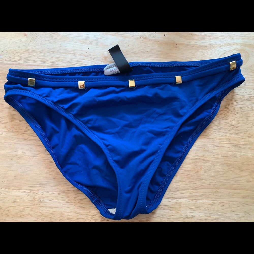 Blue bottoms bikini